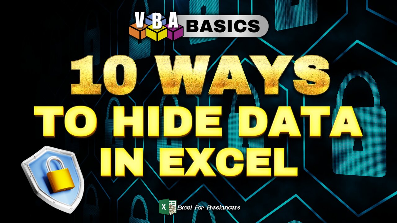 10 INCREDIBLE Ways To Hide Data In Excel