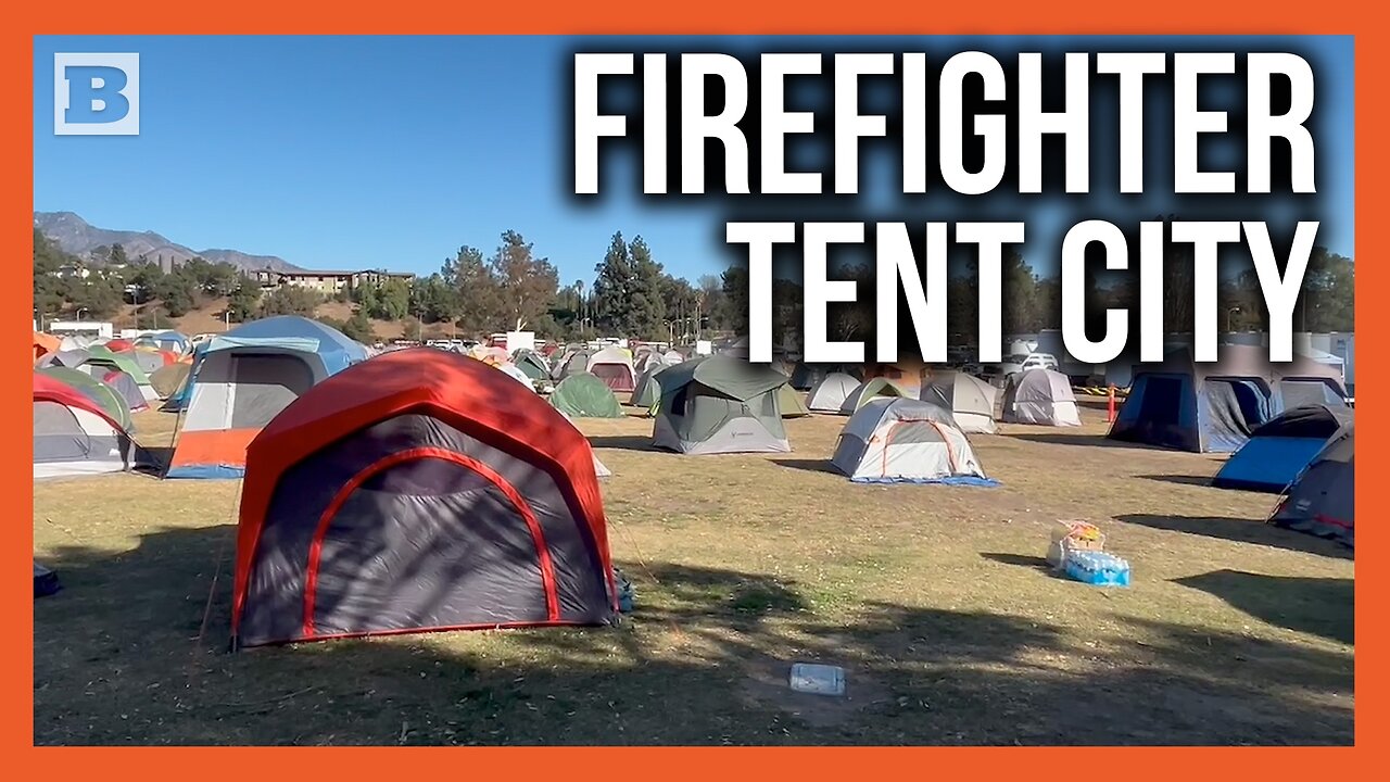 Firefighters, National Guard Troops Crash in Tents as They Battle L.A. Fires
