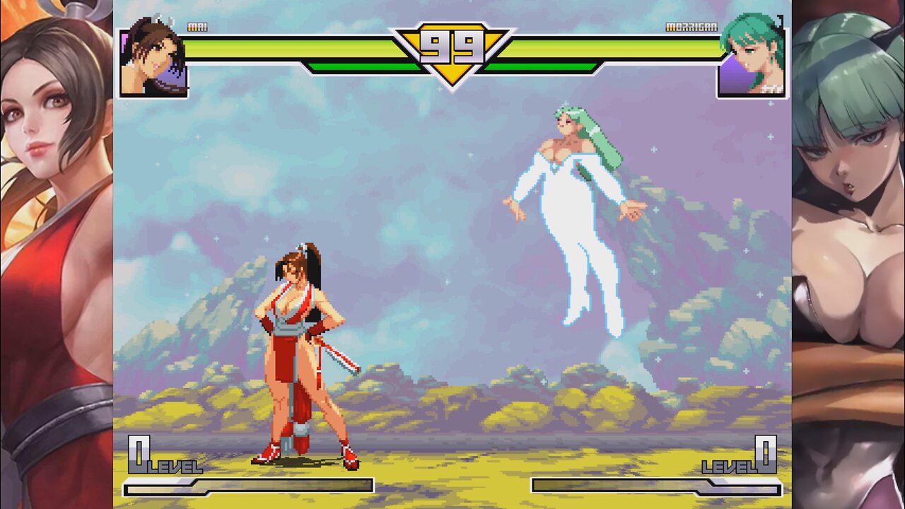 [MUGEN LIFEBAR] TQH0: Mai vs Morrigan