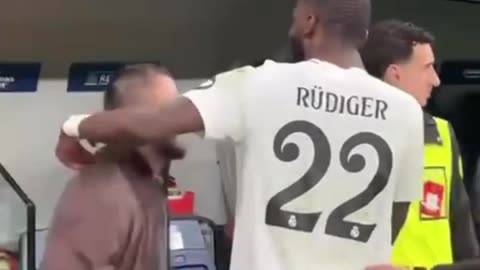 Umar Nurmagomedov Meets Antonio Rudiger after Real Madrid Beats Manchester City