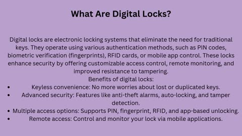 Digital Locks, Fingerprint Door Lock & Ozone Locks