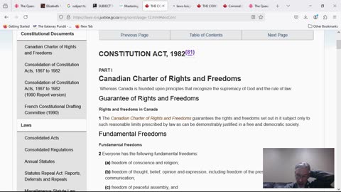 The Constitution Act 1982 and Charter of Rights and Freedoms was not Legally and Lawfully Enacted