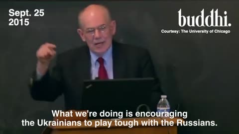 Prof Mearsheimer in Sep 2015 predicting Ukraine will get wrecked by trusting the West