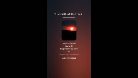 Hate with all the Love in your Heart