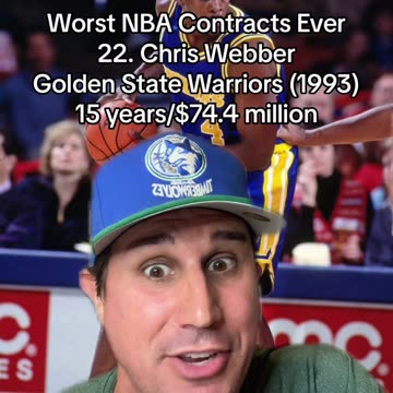 CHRIS WEBBER'S CRAZY ROOKIE CONTRAT!!!