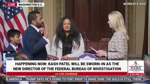 RSBN Kash Patel Swears In to Become the Director of the FBI - 2-21-25