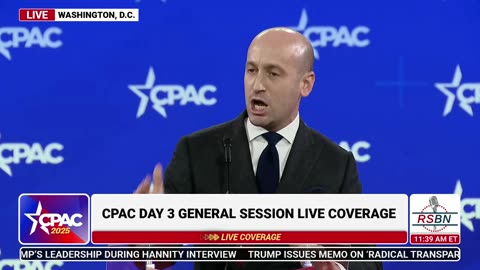 FULL SPEECH: Stephen Miller Delivers Remarks at CPAC 2025 - 2/22/25