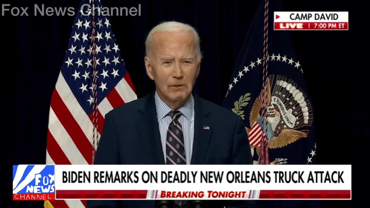 President Biden addresses the Nation after NOLA Terrorist attack (January 1, 2025)