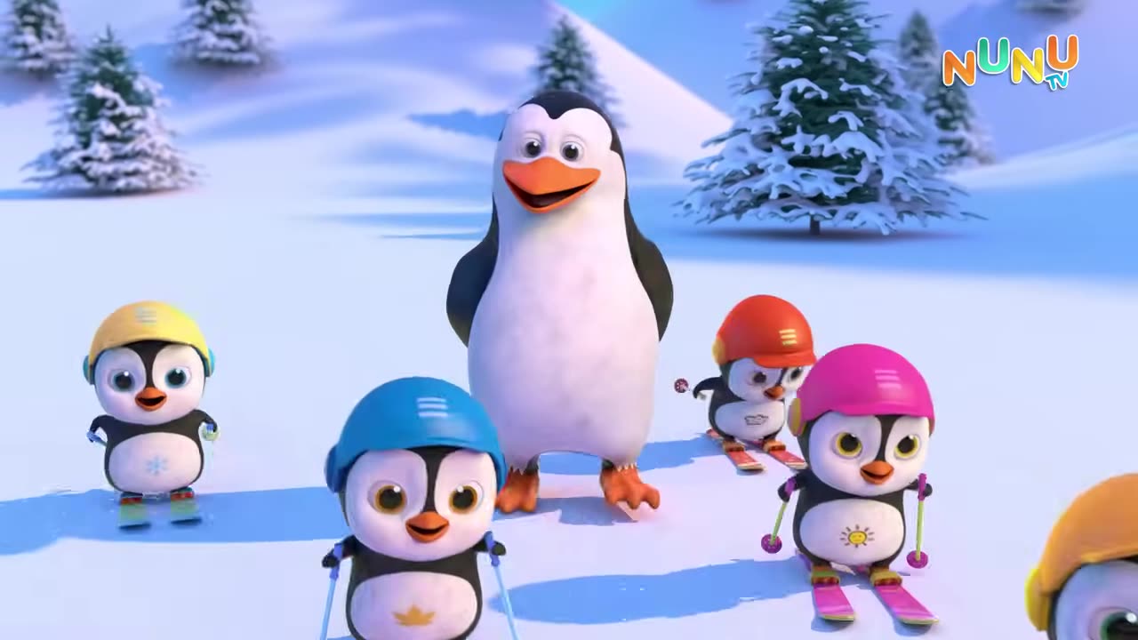Five Little Penguins | Nursery Rhymes & Kids songs | NuNu Tv.mp4