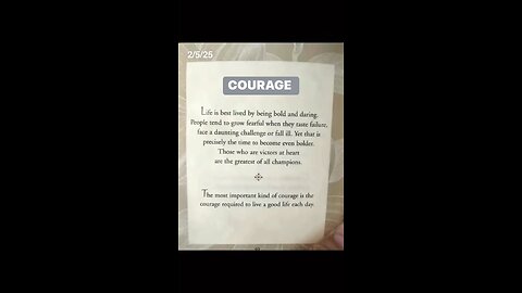 Courage