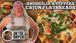 Andouille and Peppers Cajun Flatbreads | Blackstone Griddles