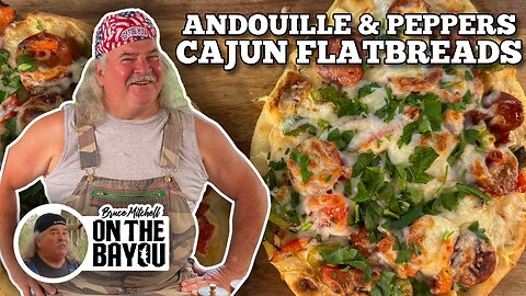 Andouille and Peppers Cajun Flatbreads | Blackstone Griddles