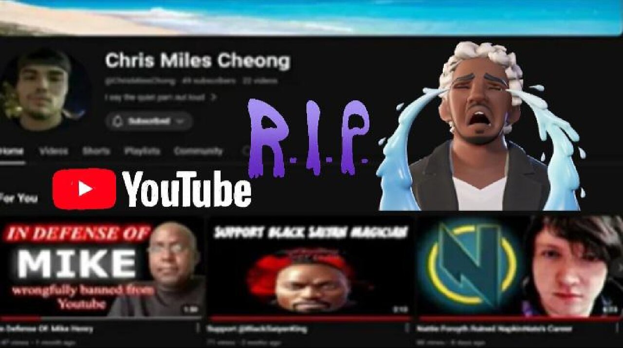 R.I.P To Chris Miles Cheong's YouTube Channel