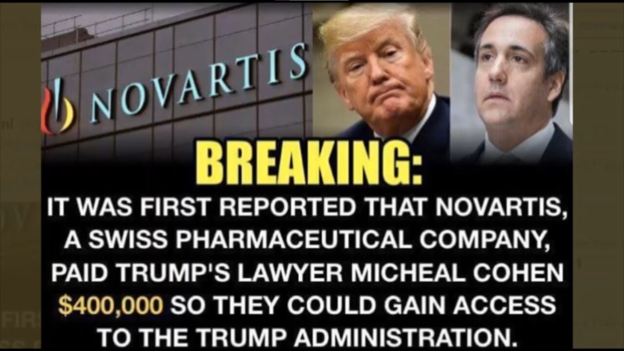 SWISS NOVARTIS FILES CORONA COVID 19 CONNECTION; SWITZERLAND'S HUMAN GUINEA PIGS VIRUS EXPERIMENTS - Sean Hross