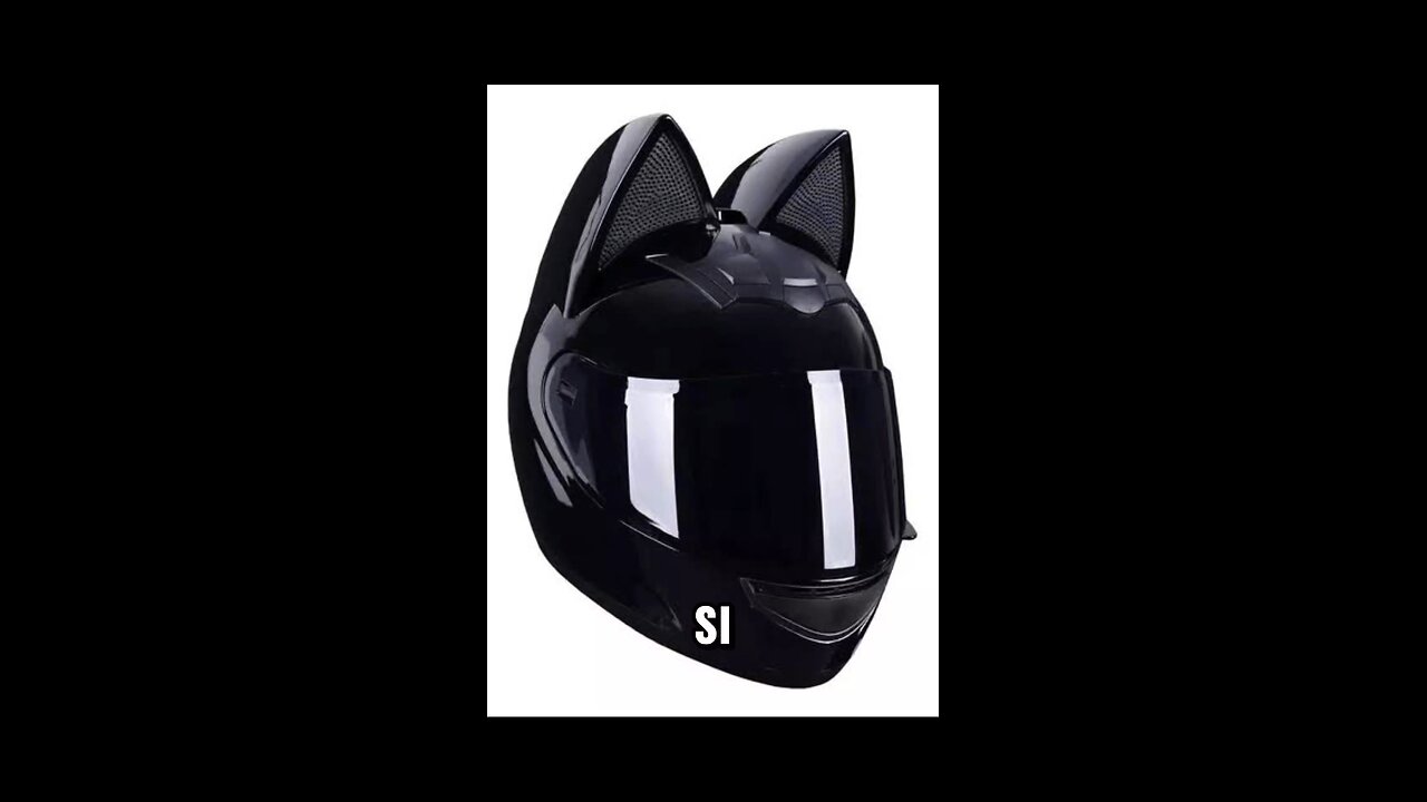 no compres nunca este casco con orejas de gato