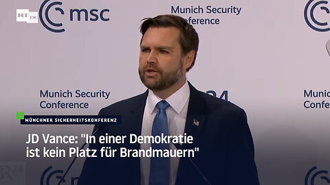 JD Vance: "In einer Demokratie ist kein Platz für Brandmauern"