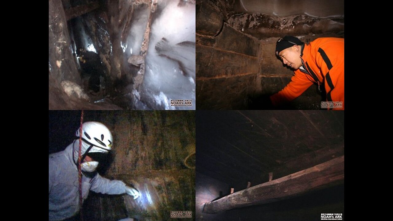Amazing 2008 footage from the discovery of Noah's Ark on Ararat, buried under ice at 4,000 meters.