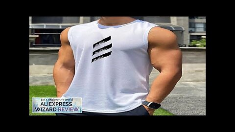 2024 Summer Men's New Quick-Drying Breathable Loose Fitness Sleeveless Training Vest T-Shirt Review