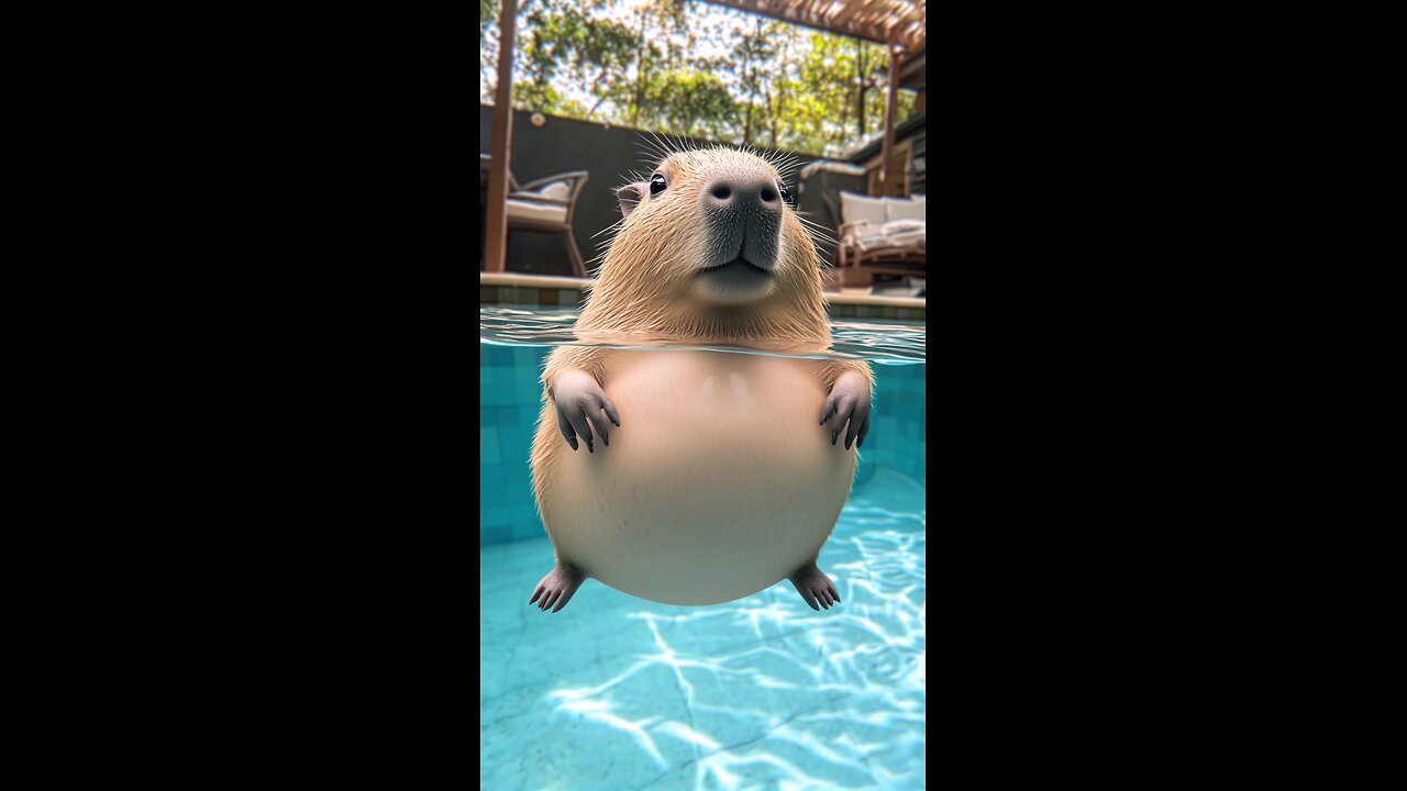 funny hamster | swimmer hamster | hamster is swinging calmly | Adorable Hamster Takes a Swim