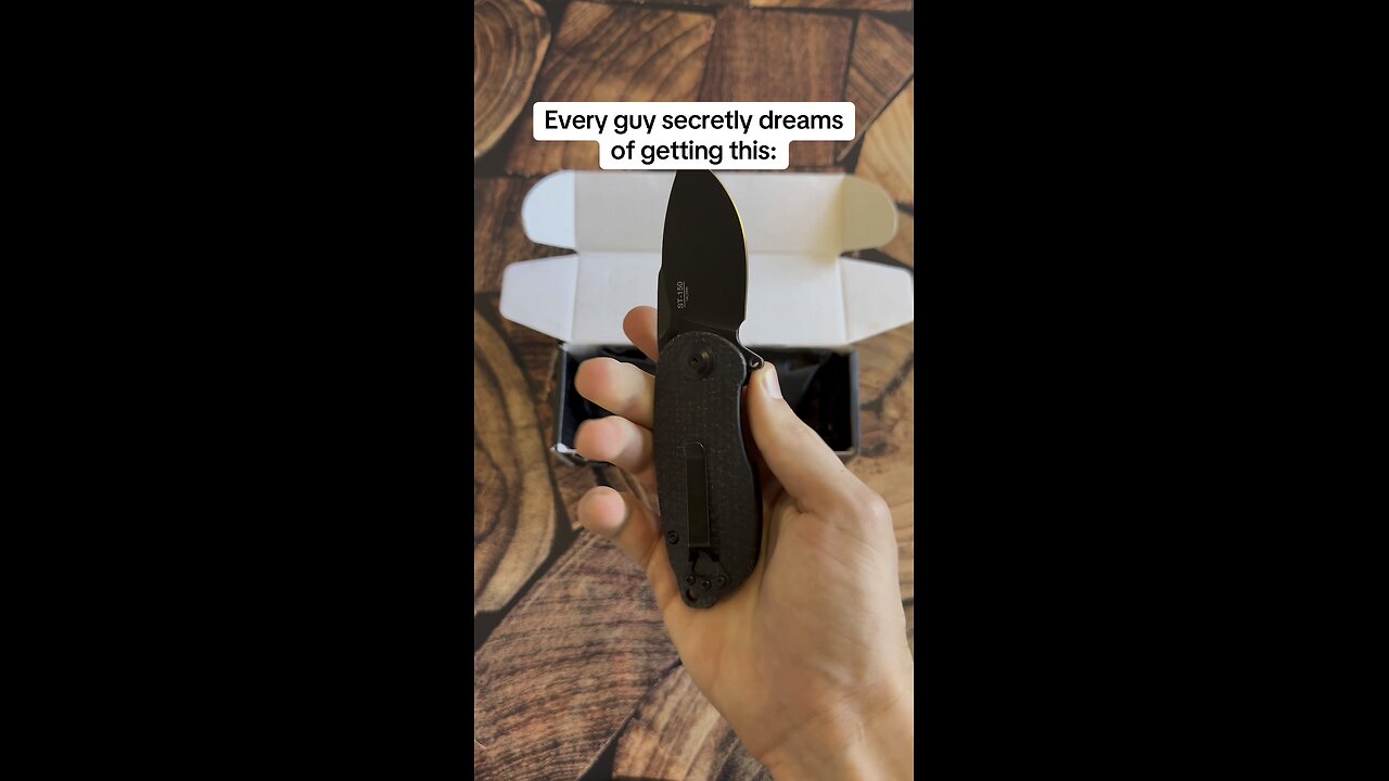 POV unboxing mystery knives