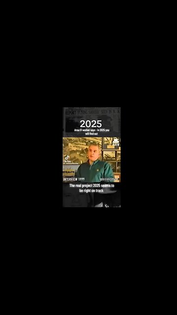 Area 51 Worker Interview and Prediction from 1999.... the Real Project 2025?