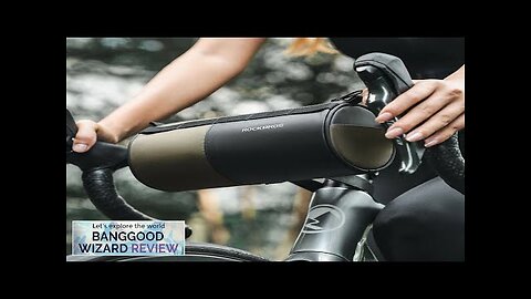 ROCKBROS Bicycle Handlebar Bag 1.7L Large Capacity Three-point Fixation Adjustable Strap Review