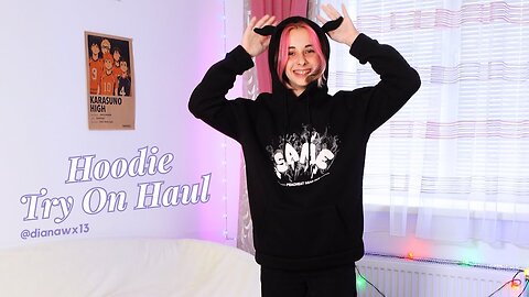 My hoodies Try on haul