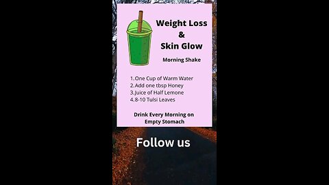 Weight loss and skin glow morning shake