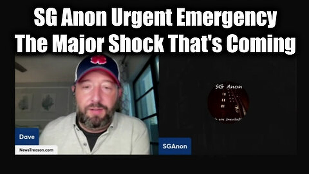 SG Anon Urgent Emergency - The Major Shock That's Coming Will Rock the World