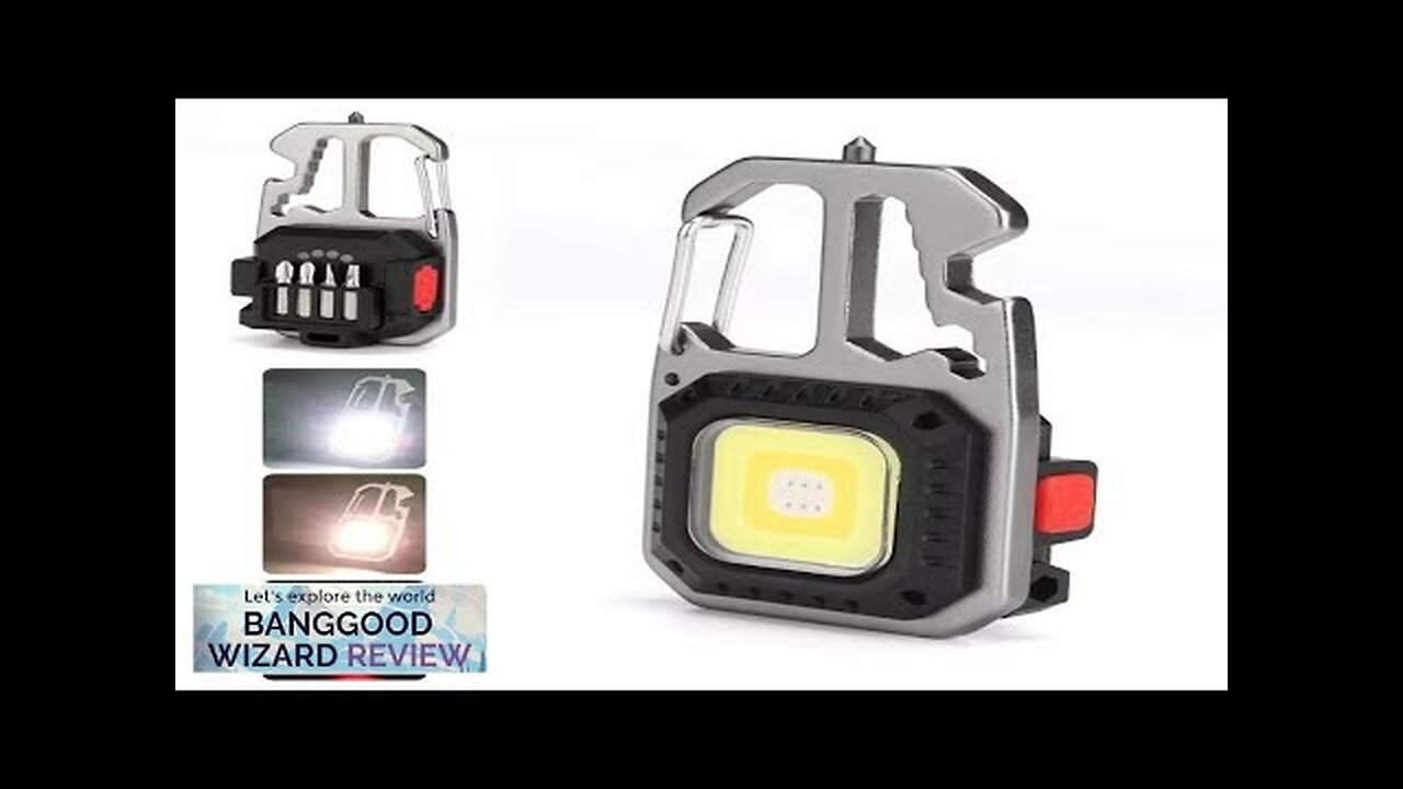 Mini LED Flashlight Work Light Portable Pocket Flashlight Keychains USB Rechargeable Review