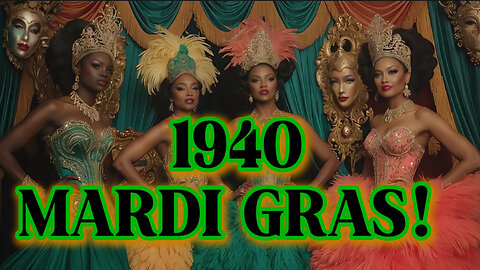 1940 Mardi Gras New Orleans: Zulu King, Baby Dolls, Indians, Parade & Heritage