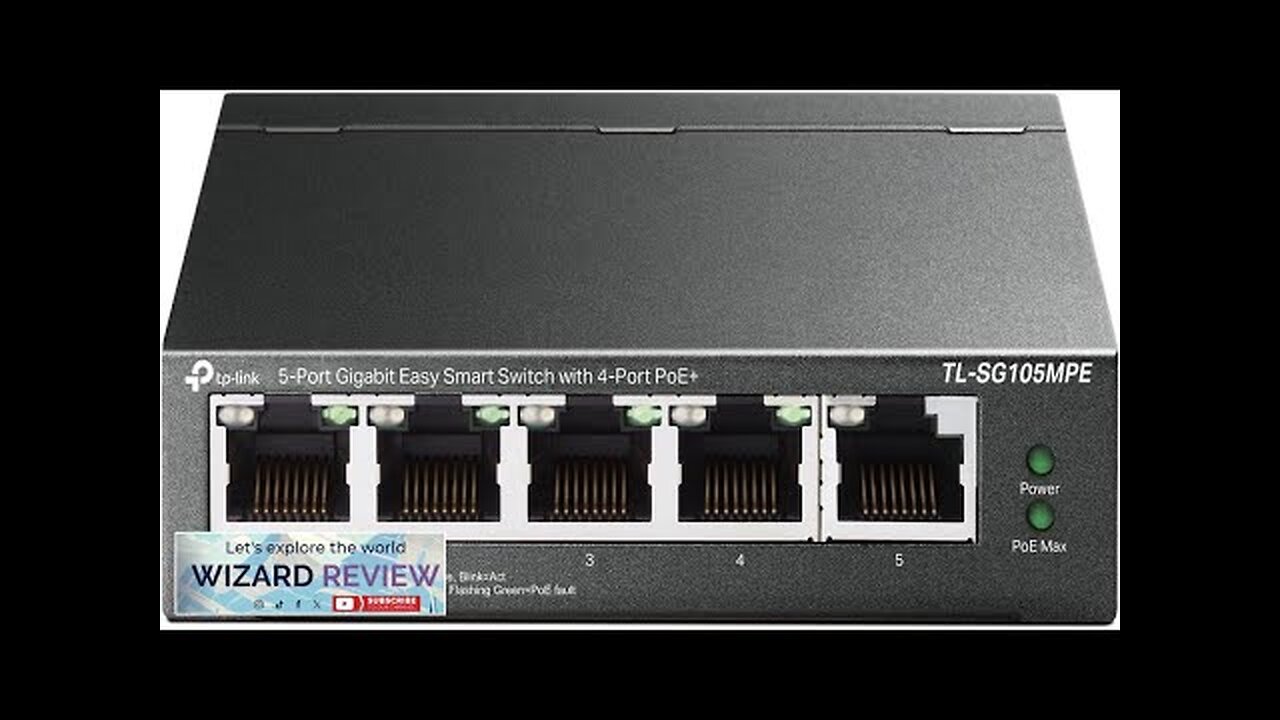 TP-Link TL-SG105MPE 5 Port Gigabit PoE Switch Easy Smart Managed Review