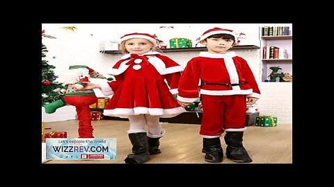 Kids Child Christmas Cosplay Costume Santa Claus Baby Xmas Outfit Set Dress Review