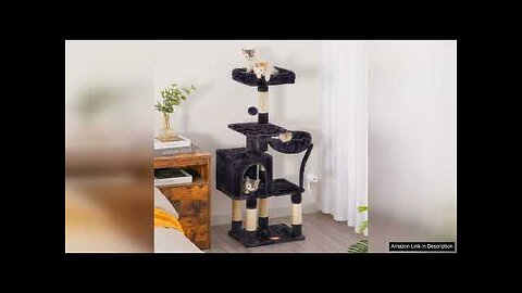 Heybly Cat Tree with Toy, Cat Tower condo for Indoor Cats, Cat Review