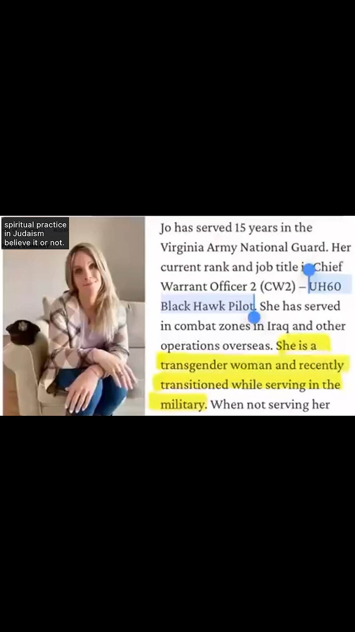 Transgender Helicopter Pilot in DC crash HATED Trump and recently converted to JUDAISM 🚁⚧️✡️