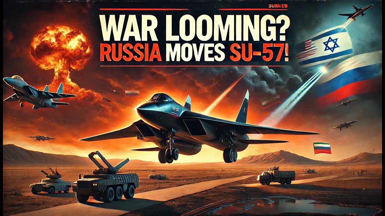"US & Israel Poised to Strike Iran? Russia Deploys Su-57 Fighters in Response!"