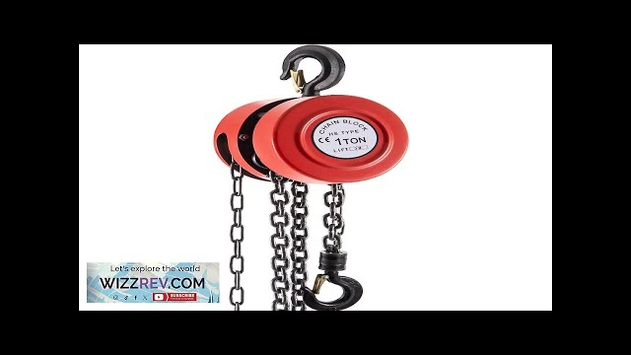 VEVOR Hand Chain Hoist 2200 lbs /1 Ton Capacity Chain Block 10ft/3m Review