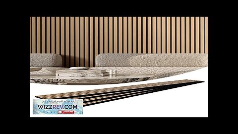 Wood Slat Acoustic Panels 7.9 x 94.5 inch for Modern Wall Decor Review