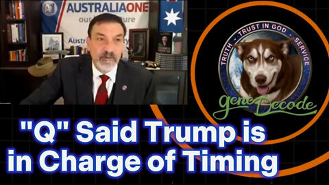 Riccardo Bosi & Gene Decode- 'Q' Said Donald Trump is in Charge of Timing