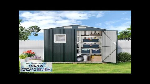 6X4X6.5 FT Compact Vertical Outdoor Steel Storage Shed with Lockable Doors Ideal Review