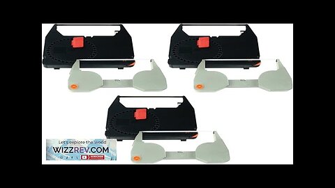 GRC Compatible IBM Wheelwriter Typewriter (3) Black Correctable Ribbons and (3) Correction Review