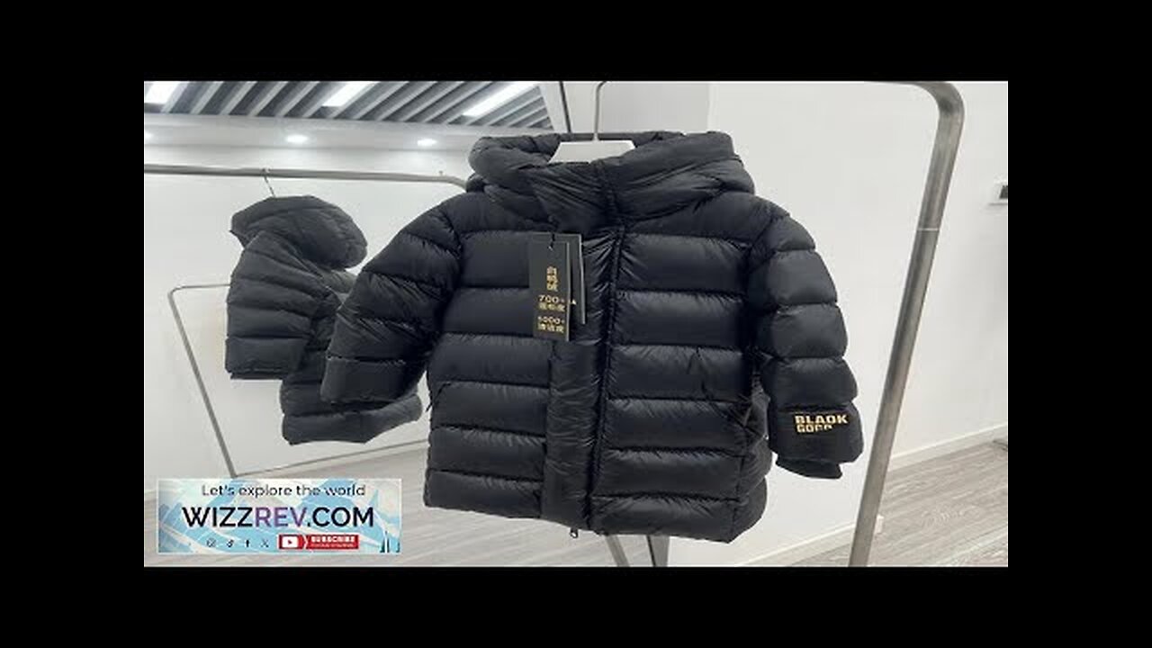 2024 Winter Girls Boys Cool Long Duck Down Hooded Jacket Baby Kids Review