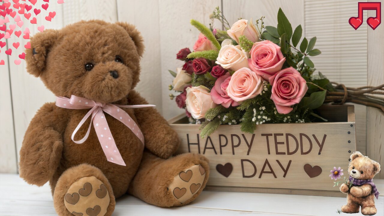 💕 Happy Teddy Day 2025 | Cute Teddy Bear Wishes & Greetings 💖 | Happy Valentine's Day 2025 | Teddy |