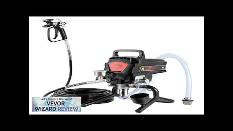 VEVOR 950W Stand Airless Paint Sprayer 3000PSI High Efficiency Electric Airless Sprayer Review