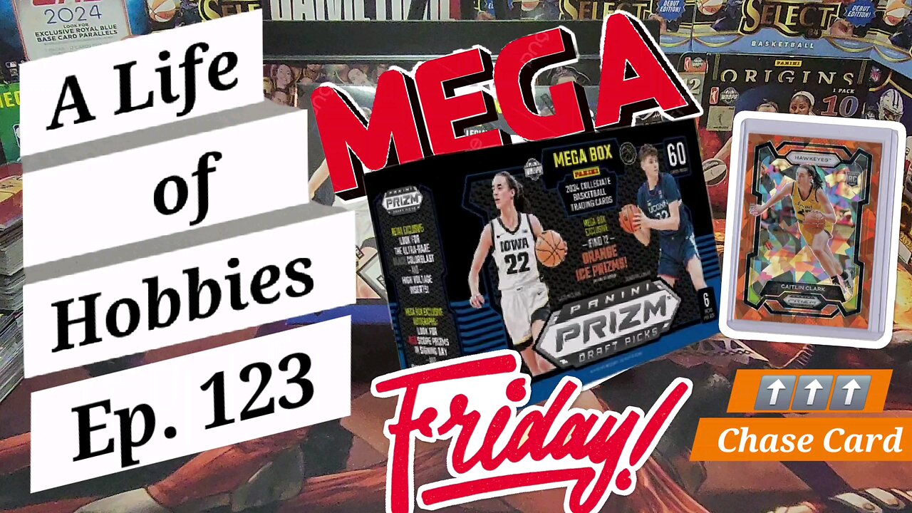 MEGA BOX Friday Prizm Draft Picks Chasing Caitlin Clark Orange e123