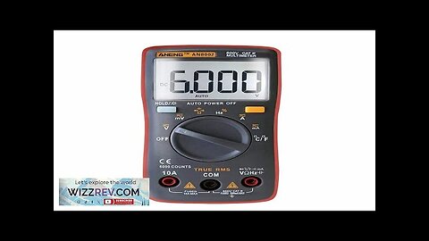 ANENG AN8002 Digital True RMS 6000 Counts Multimeter AC/DC Current Voltage Frequency Review