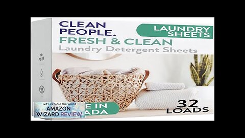 The Clean People Laundry Detergent Sheets Hypoallergenic Laundry Soap Ultra Review