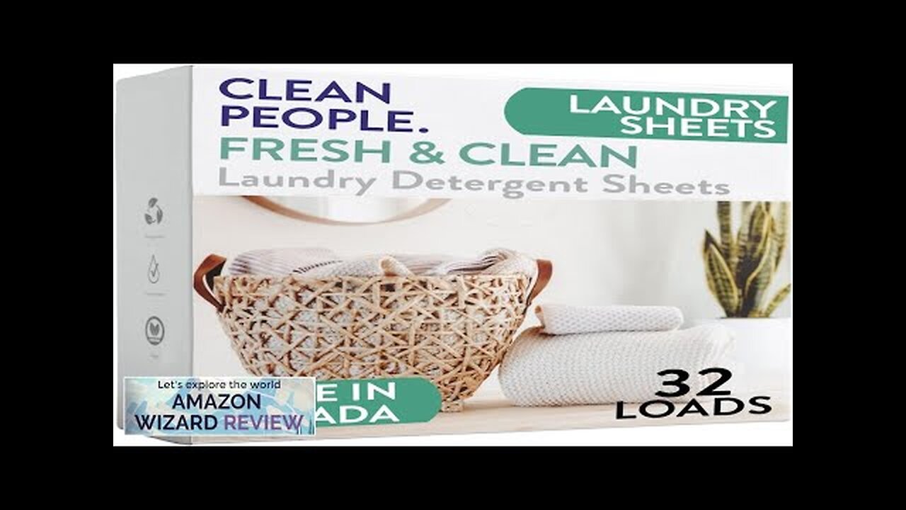 The Clean People Laundry Detergent Sheets Hypoallergenic Laundry Soap Ultra Review