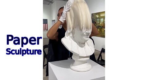 Paper sculpture made by Li Hongbo