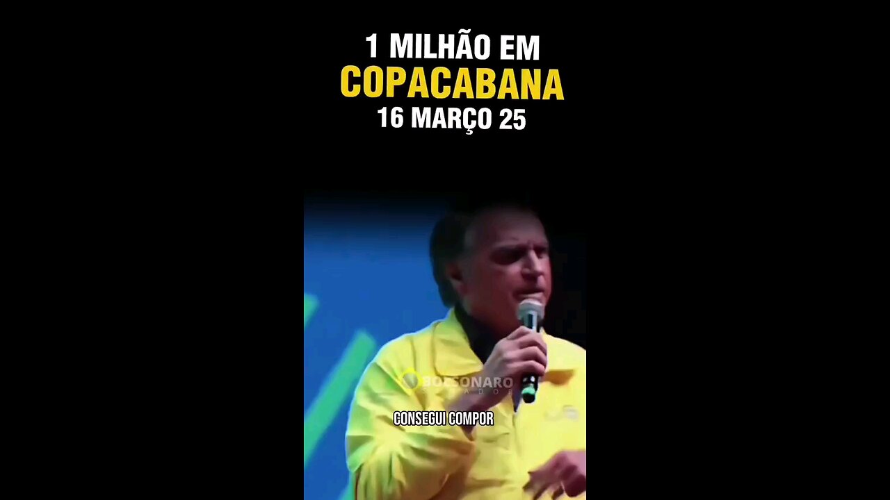 Presidente Levará 1 Milhão de Pessoas a Copacabana, Pela Anistia aos Presos Políticos do 08/01.🇧🇷